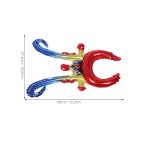 20 Pieces Inflatable Aluminum Foil Headbands for Kids